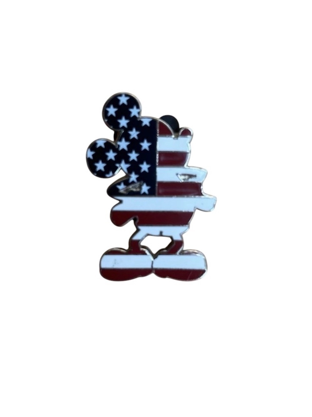 DISNEY Pins 2014 Stars & Stripes Patriotic Mickey Mouse Silhouette American flag